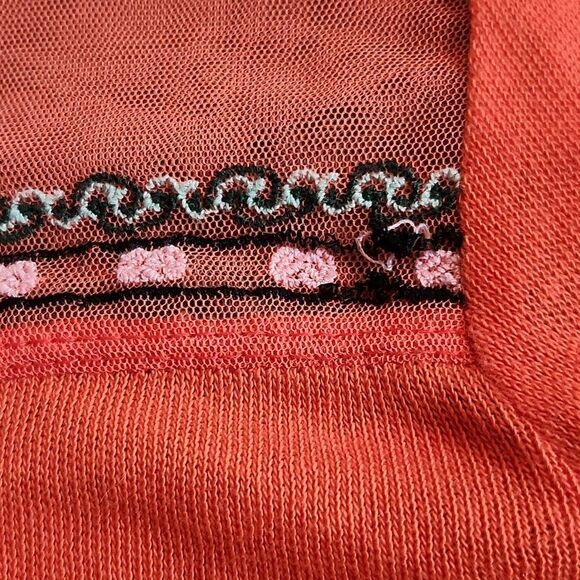 Free People Orange Bell Sleeves size M - Picture 9 of 9